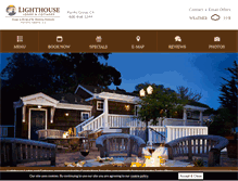 Tablet Screenshot of lighthouselodgecottages.com
